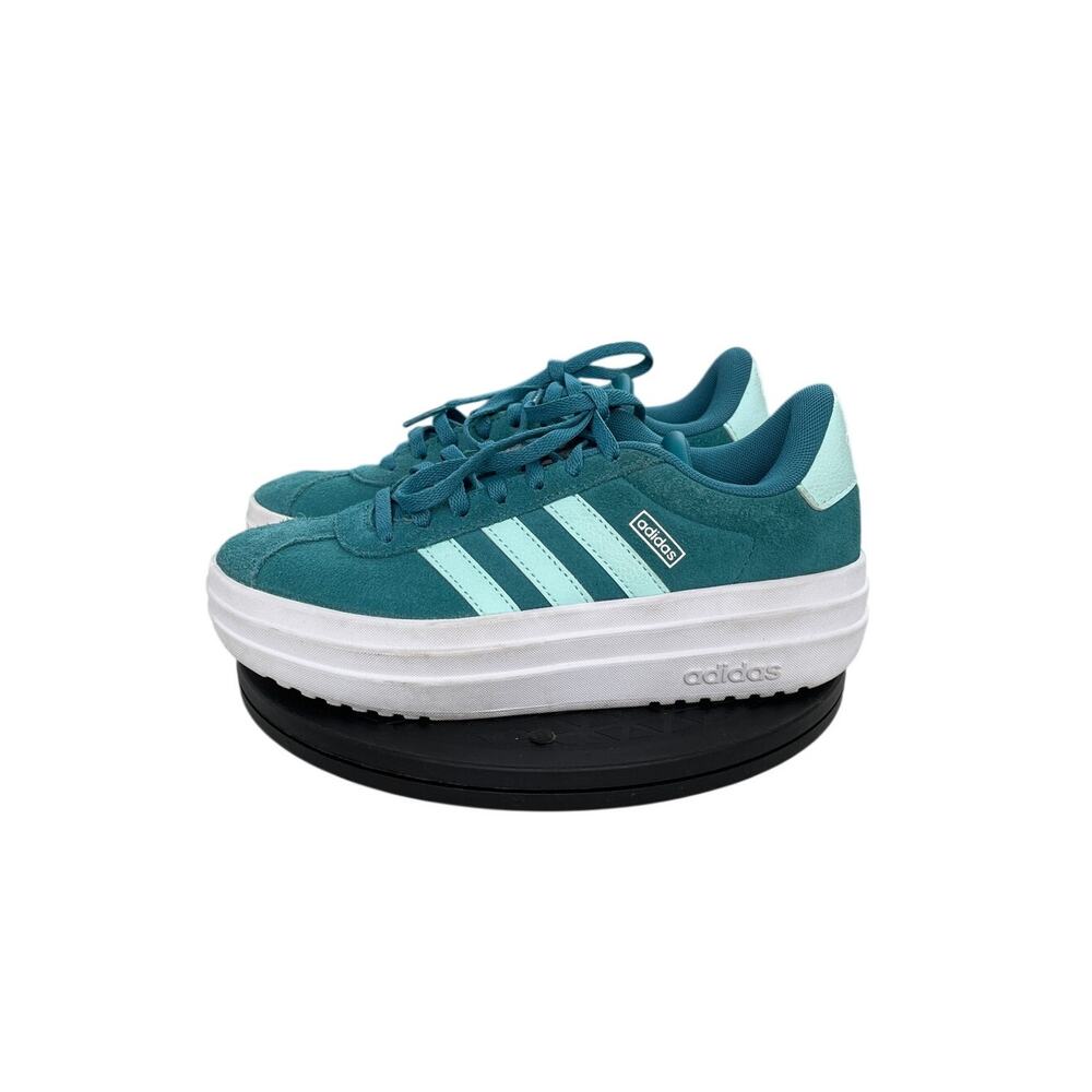 adidas VL Court Bold J 'Arctic Fusion' (IH4778) Platform Sneakers Size 3.5 Green